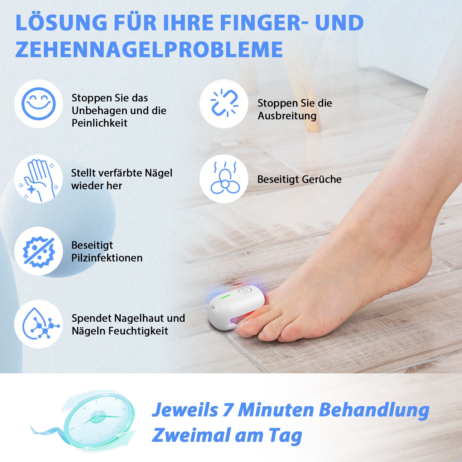 Schnelle Ergebnisse! KTS Laser-Lösung für gesunde Nägel