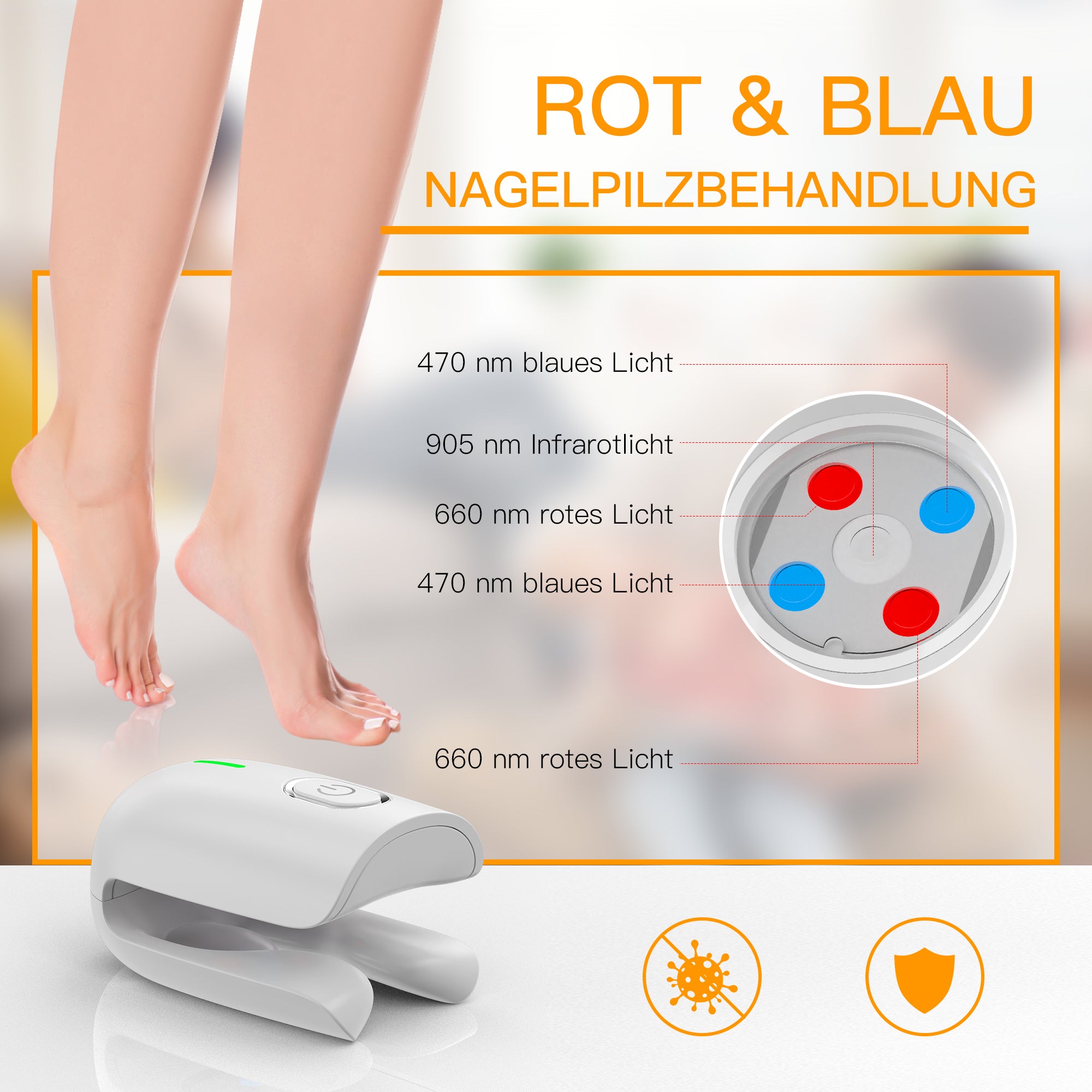 KTS Nagelpilz-Beender: Leistungsstarkes Lasergerät zur Pflege