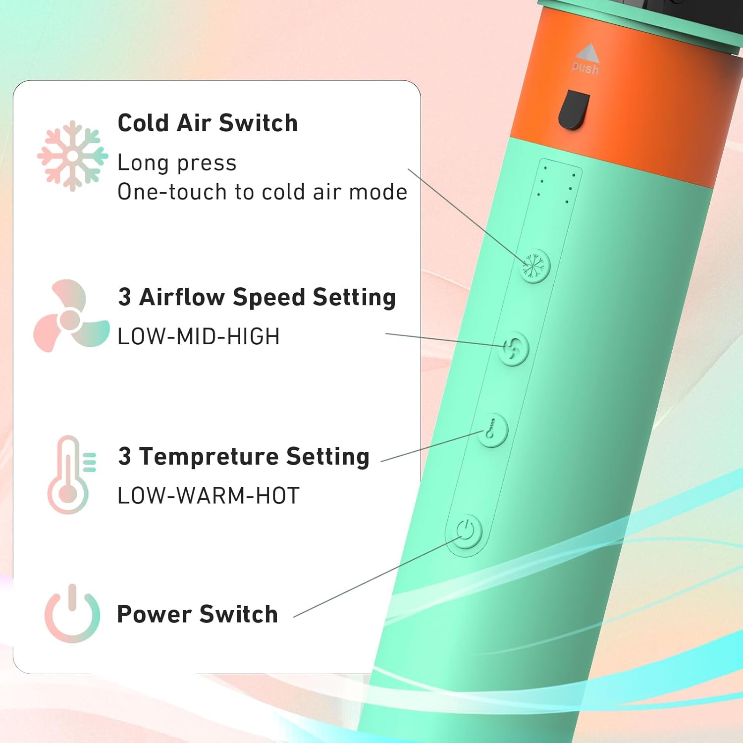 6-in-1-Haartrocknerbürste mit professionellem Air-Hair-Styler-Set