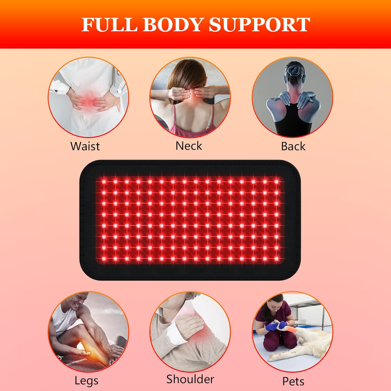 LED-Infrarot- und Rotlichttherapie-Gürtelgerät