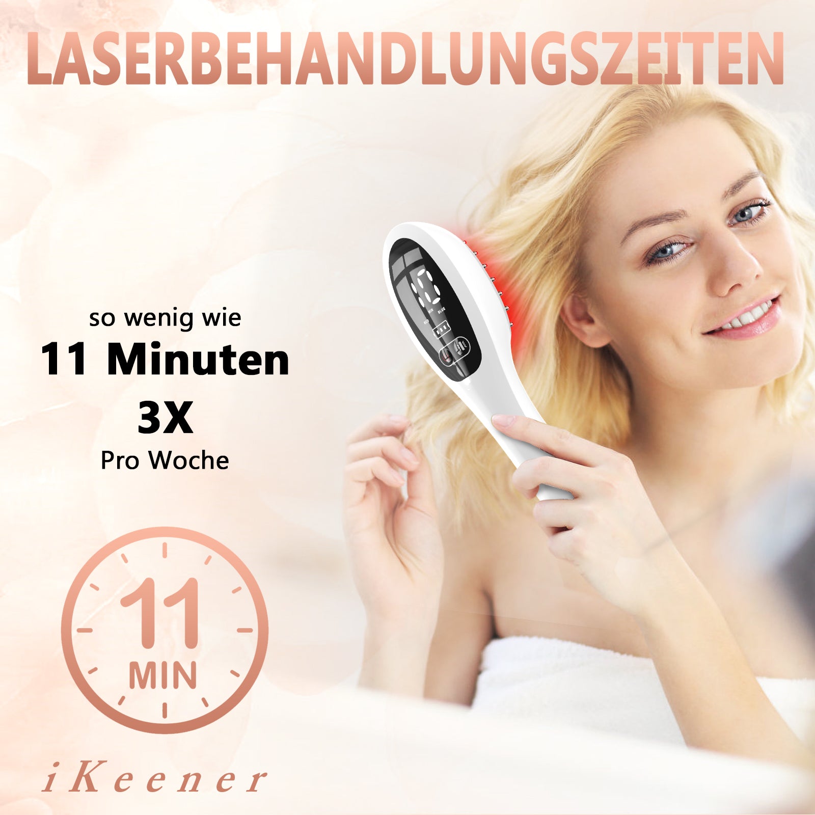 Lasertherapie-Haarwuchskamm