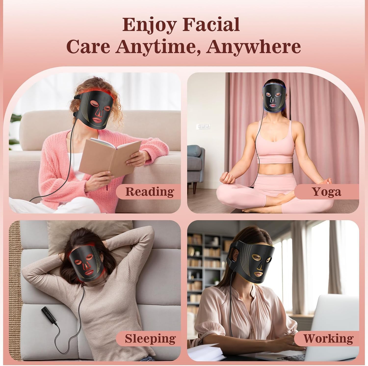 Rotlichttherapie für das Gesicht