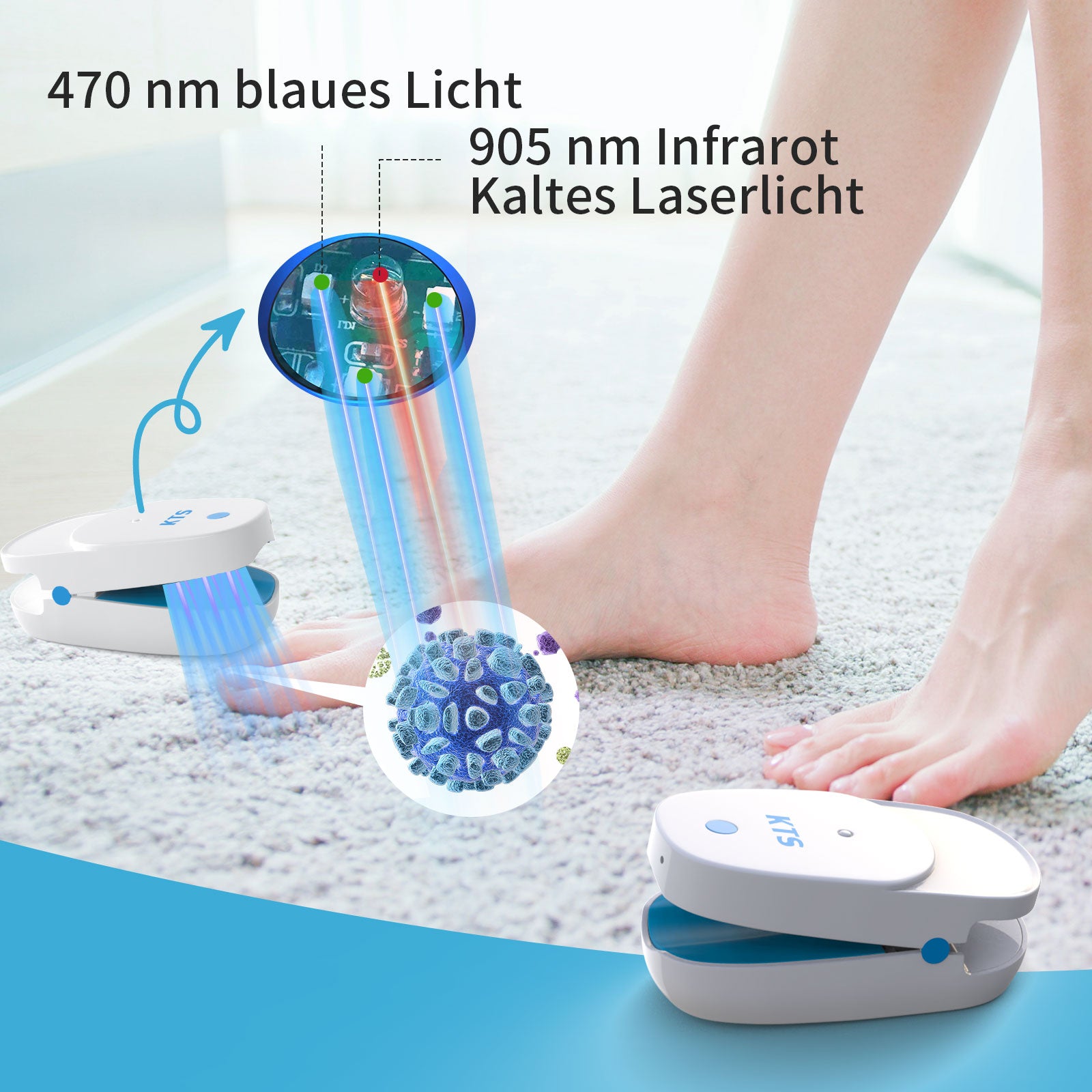 KTS® Nagelpilz Behandlungs Gerät