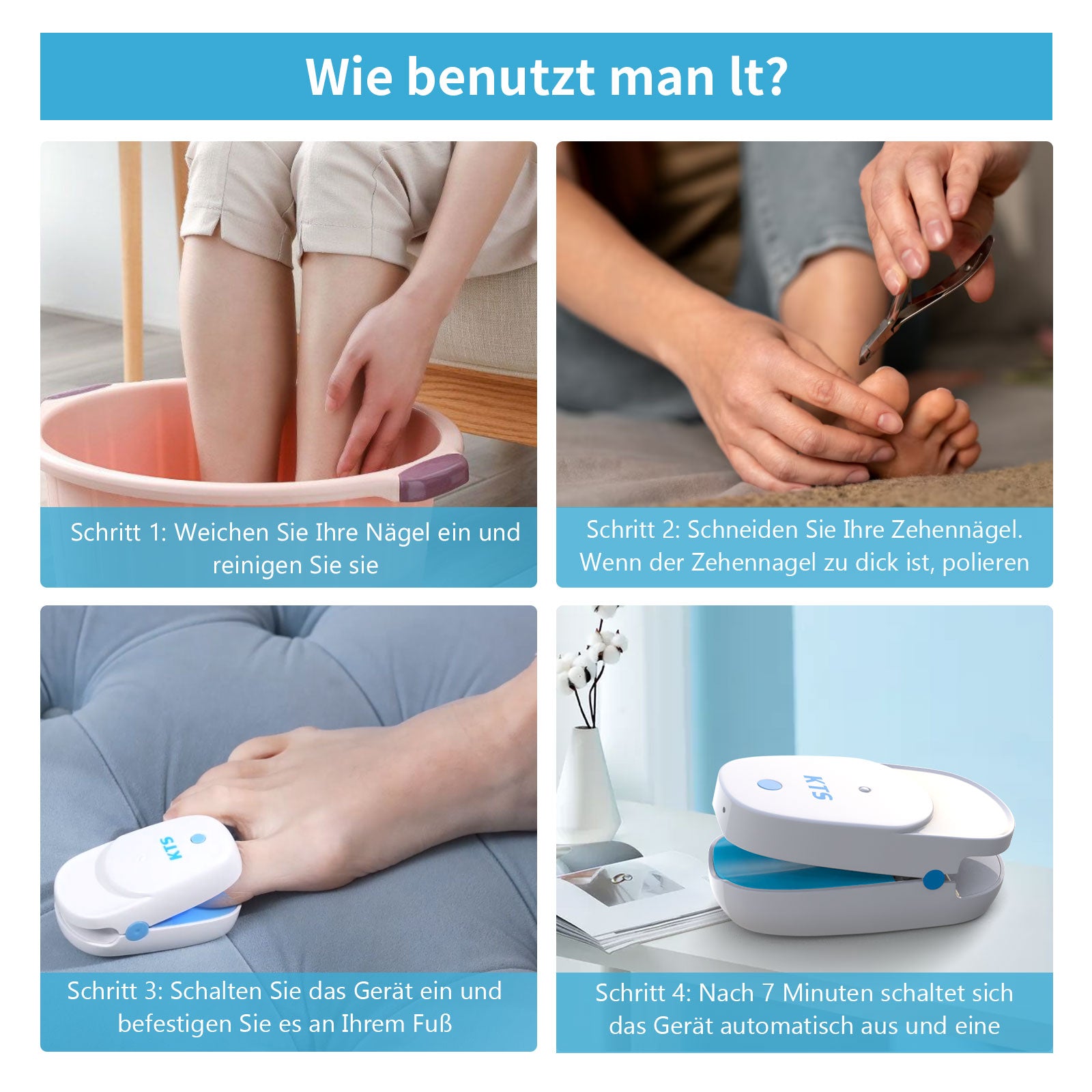 KTS® Nagelpilz Behandlungs Gerät