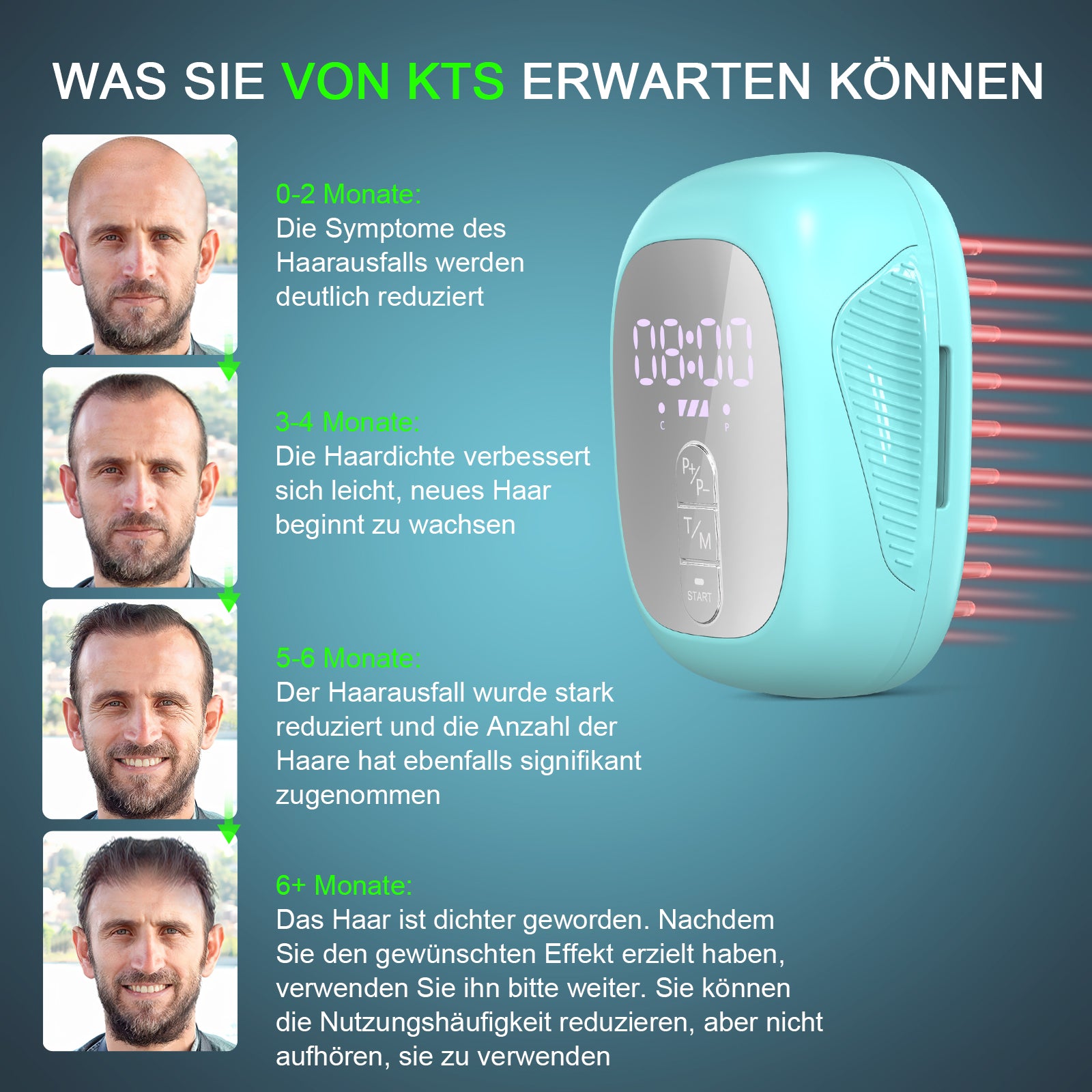 Lasertherapie-Haarwuchskamm