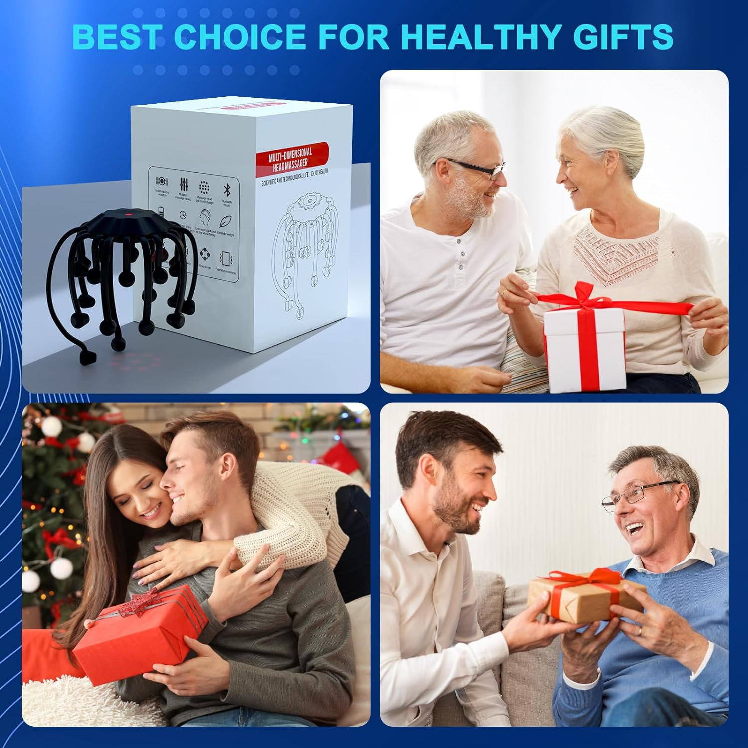 KTS Elektrisches Kopfhautmassagegerät, Kopfmassagegerät