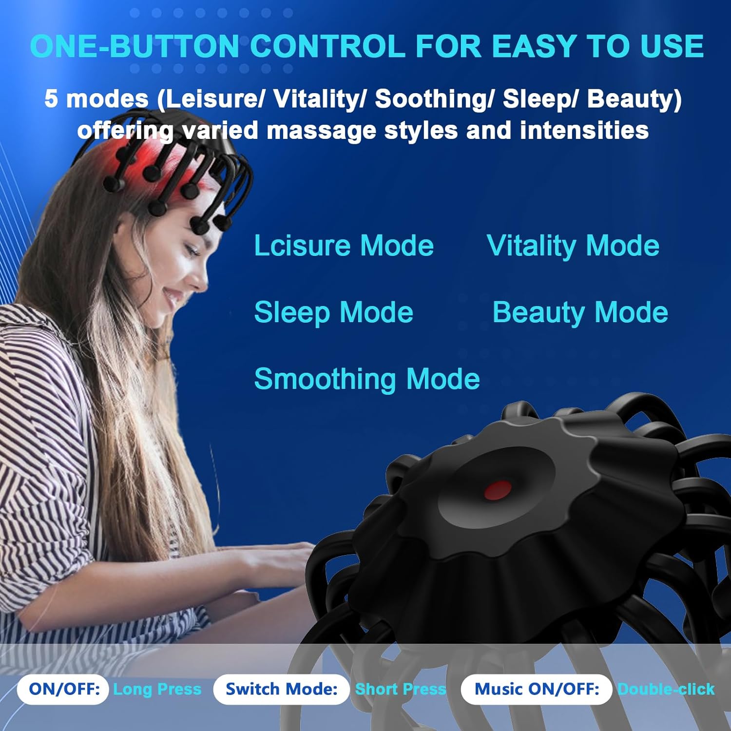 KTS Elektrisches Kopfhautmassagegerät, Kopfmassagegerät