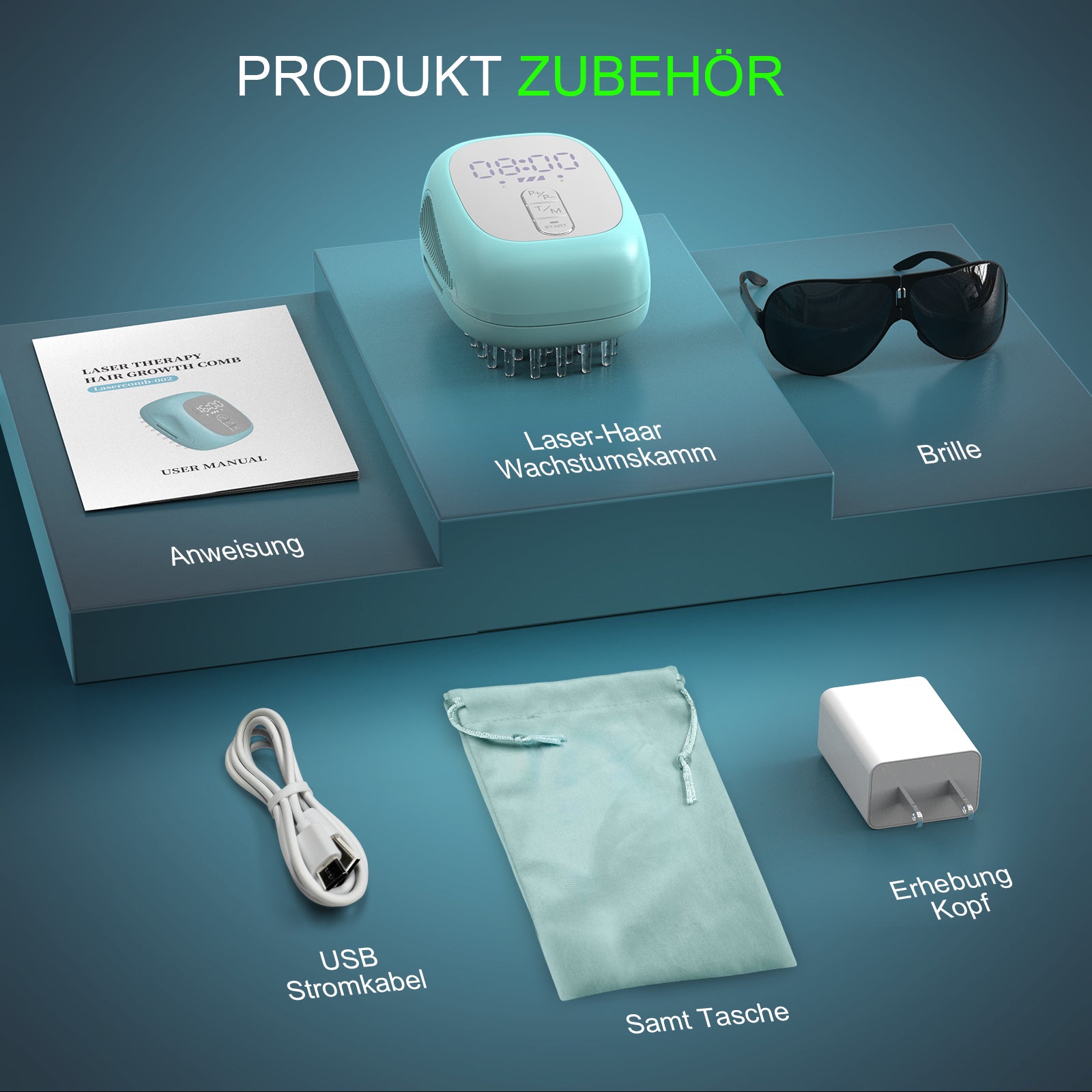 Lasertherapie-Haarwuchskamm