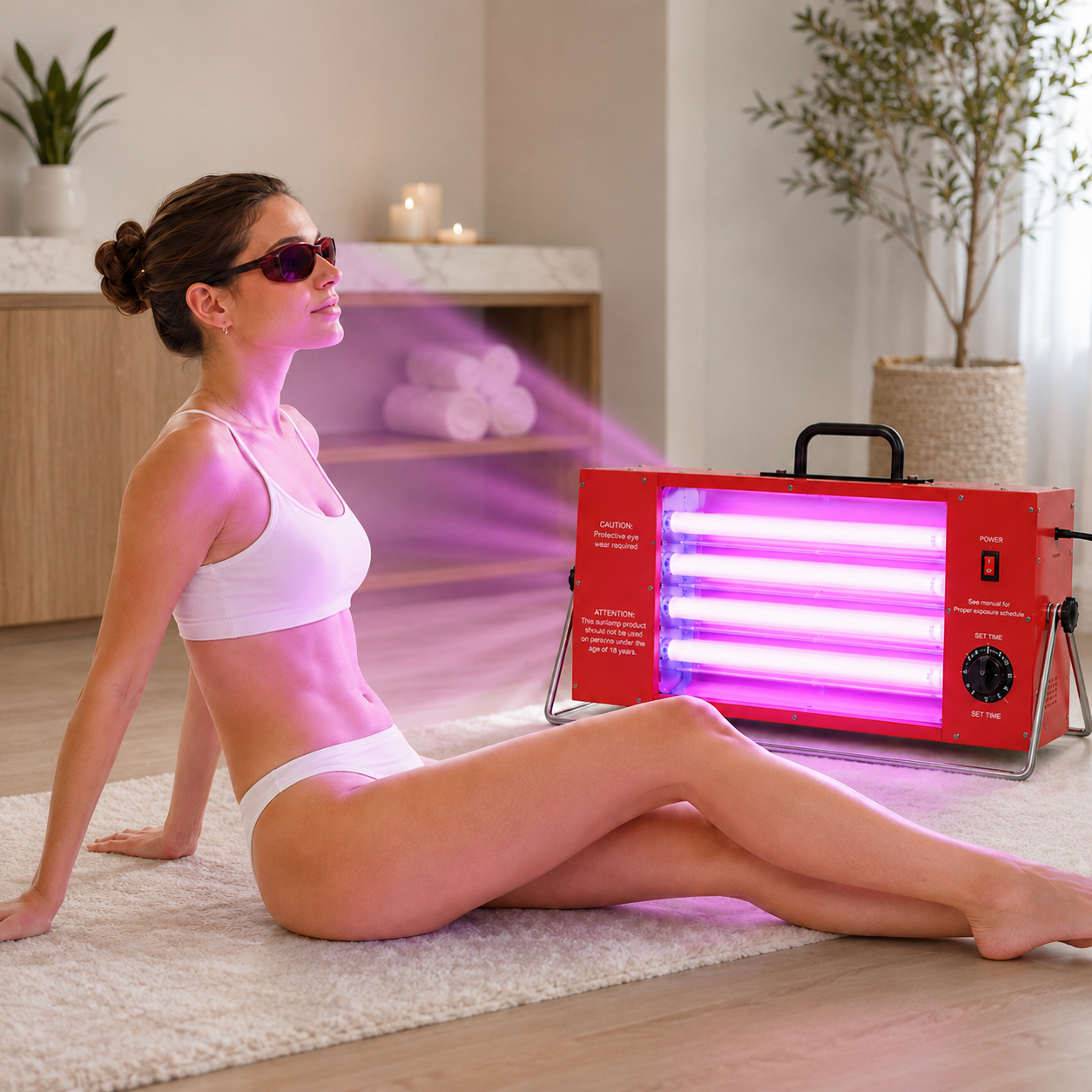 Jitesy Sun Innenverstellbare UVB/UVA-Bräunungslampe für Zuhause 5.0