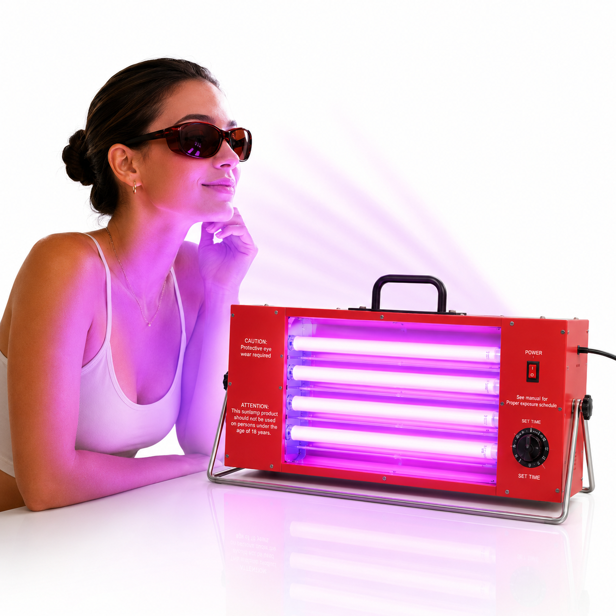 Jitesy Sun Innenverstellbare UVB/UVA-Bräunungslampe für Zuhause 5.0