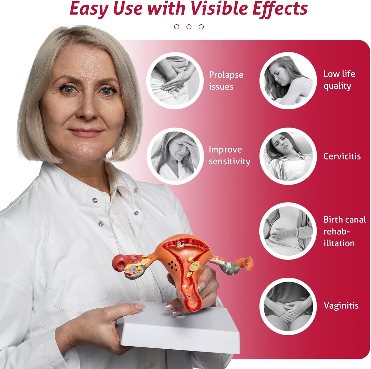 Neues Rotlichttherapie-Gerät für die intime vaginale Gesundheit Pro
